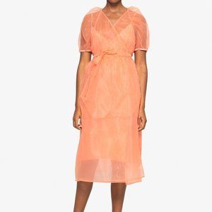 Baum und Pferdgarten Puff Sleeve Wrap Dress